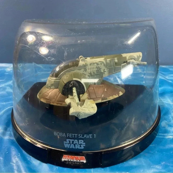 Star Wars - Boba Fett SLAVE 1 Ultra Titanium Series Diecast  Vehicle Hasbro 2006 - Picture 2 of 16